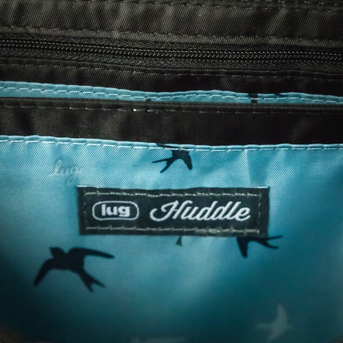 Lug Black Huddle Rainbow Stitch Quilted Style Travel Packable Crossbody Bag - Picture 5 of 8
