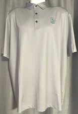 TPC Sawgrass, Gray Pattern Shirt, PGA Tour Officially licensed, Cutter & Buck