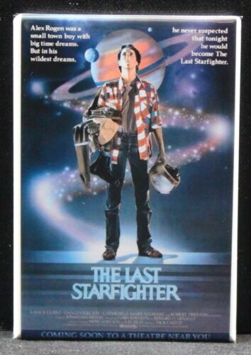 Affiche de film The Last Starfighter 2" x 3" aimant réfrigérateur / casier.  - Photo 1/2