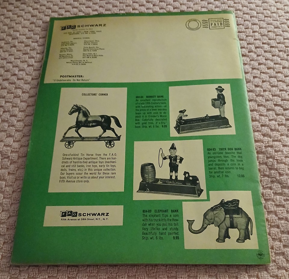 Vintage 196364 FAO SCHWARZ TOY CATALOG Used Nice eBay