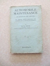 1942 Automobile Maintenance Q & A for Drivers & Mechanics - Pitmans book