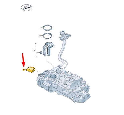 VOLKSWAGEN AMAROK FUEL PUMP CONTROL UNIT 5N0906093C - Picture 7 of 8