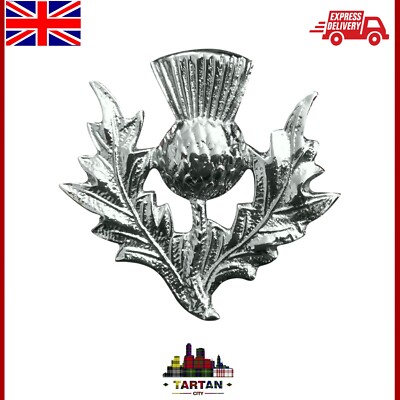 Scottish Thistle Pewter Cap Badge/brooch - Made In Scotland - Israel - Foto 6