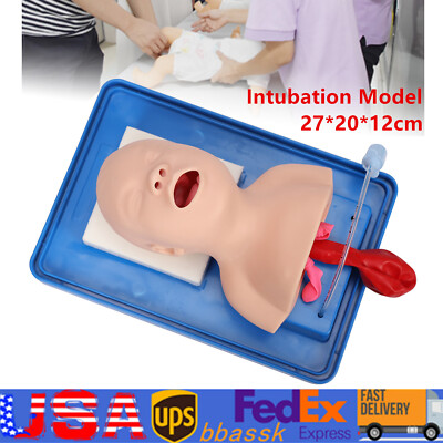 Lab Airway Intubation Manikin Study Infant Model Management Trainer Aid PVC HOT！