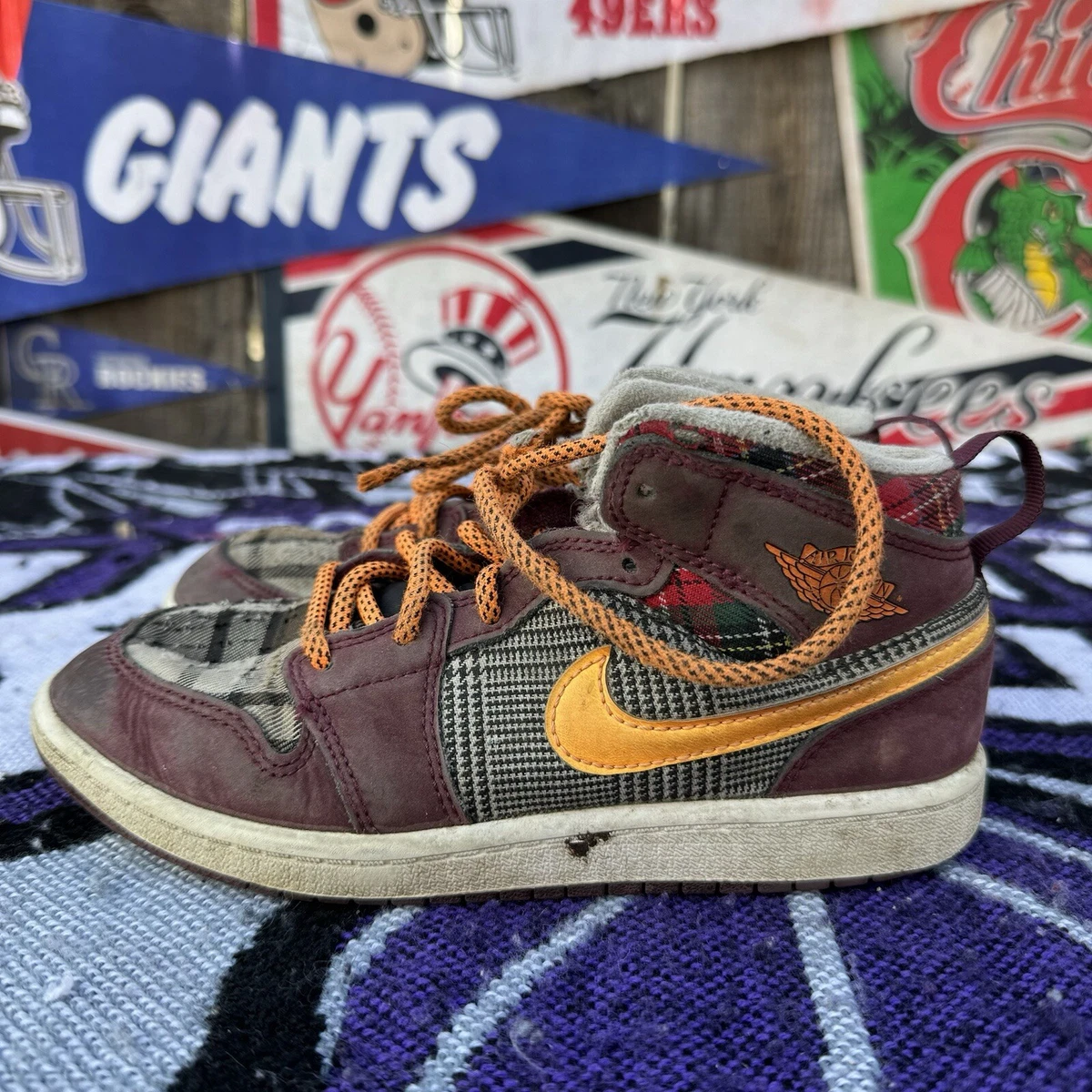 Nike Air Force 1 Mid Night Maroon for Sale | Authenticity 