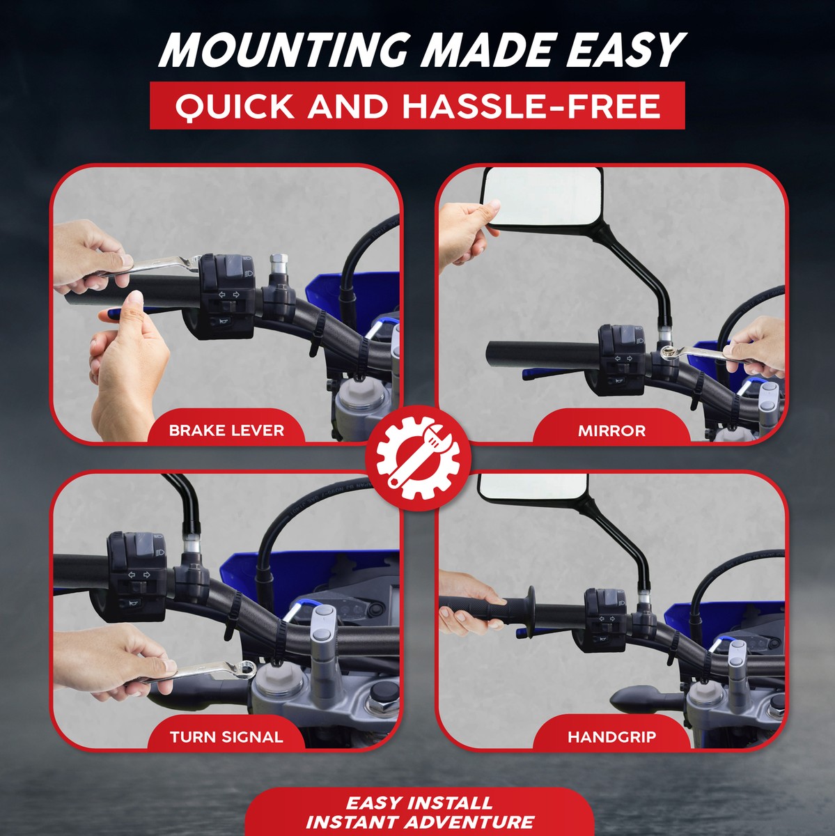 Yamaha FZ1 FZ6 FZ6R FZ600 FZ700 FZ750 7/8" Black Motorcycle Handlebar Bars | Universal Fitment | Front | 8 In | 1 Year Manufacturer Warranty | China - Foto 4