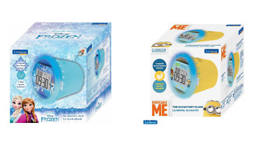 Nachtlicht Kinder Radio Wecker Nacht Licht Lampe Leuchte FROZEN oder Minions 