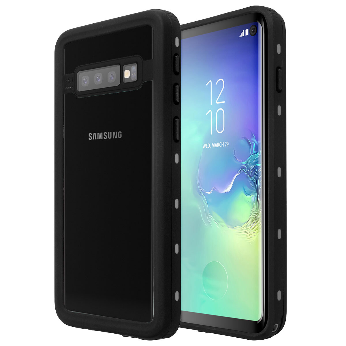 For Samsung Galaxy S10 Waterproof Case Dust Shockproof Cover w/Screen