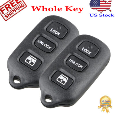 2 for 1999-2009 Toyota 4Runner Keyless Remote Window Car Key Fob Replacement