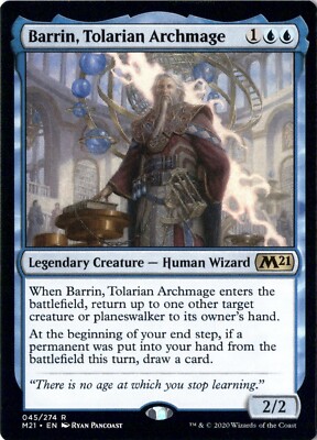 Barrin, Tolarian Archmage NM/M* Core Set 2021 M21 ENG 045/274 mtg -UnltdCards