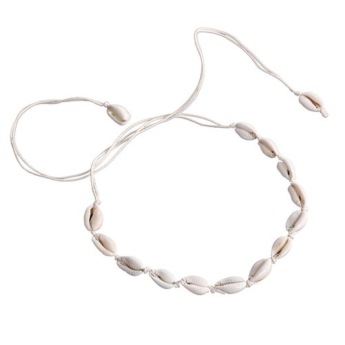 Adjustable Natural Sea Shell Necklace Clavicle Rope Choker Beach Summer Women - Picture 4 of 22