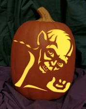 Lord of the Rings Gollum Carved Foam Permanent Pumpkin