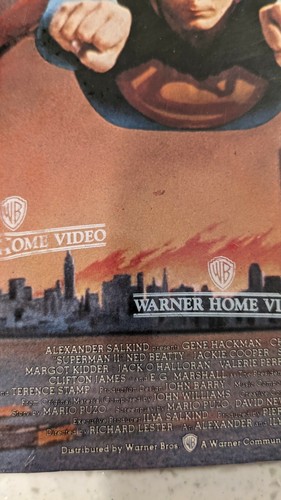 Superman II 2 Adventure Continues versiegelt seltene Warner Brothers - Bild 2 von 11