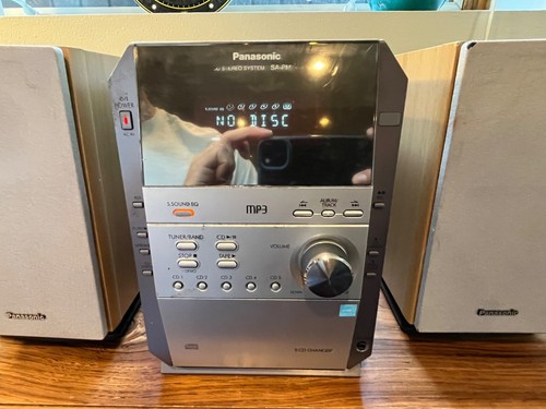 Panasonic SA-PM19 5 Disc CD Changer System Stereo Cassette Tape Deck w/ Remote - Picture 4 of 18