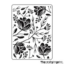 Darice Flower Pod Background Embossing Folder Scrapbooking, Card Making, Paper