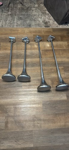 Genuine Hadley Chrome Air Horns 2-30” 2-36” Set of 4 Tested Works Preowned
