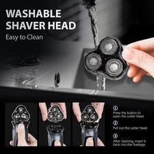 Men Electric Shaver Pop-up Trimmer Rotary Razor Beard Shaving Rechargeable 18