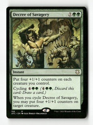 Decree of Savagery R - Commander: Adventures in the Forgotten Realms 156 MP MTG