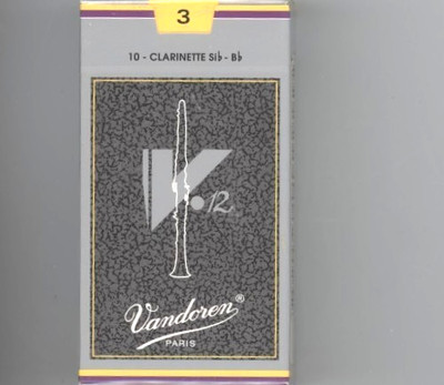 Vandoren Bb Soprano Clarinet V.12 Reeds - Strength 3 - Box of 10