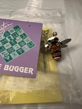 Liztech 2000 LITTLE BUGGER Bumblebee 1.25" Brooch Pin Scarce Signed