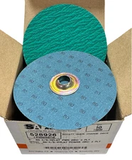 Standard Abrasives 5" x 5/8-11 Quick Change Sanding Discs 80 Grit Zirconia 10pk