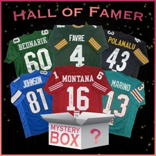 Hall of Famers Autographed/Signed Football Jersey Mystery Box PSA JSA BAS COA