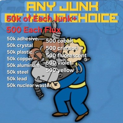 Fallout 76 Junk & Flux Bundle for Xbox toys 