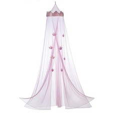 Pink Princess Bed Canopy Made Of Plastic  Polyester Home Decorative Collection