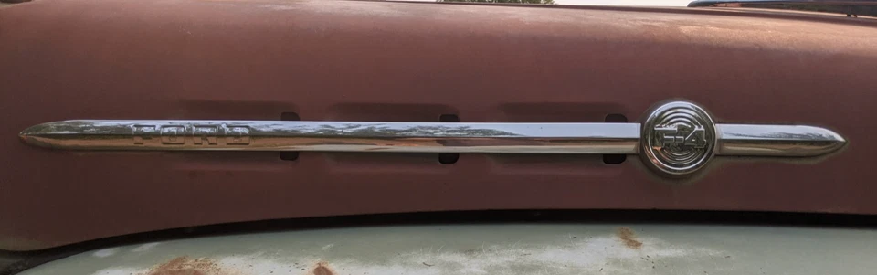 Juego de molduras de capó F4 1951 1952 1953 51 52 53 Ford Truck 49 50 1949 1950 OEM Foto 4 de 4