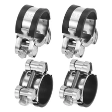 T-Bolt Hose Clamp, 26-28mm Adjustable Stainless Steel Pipe Clamps, 4Pcs