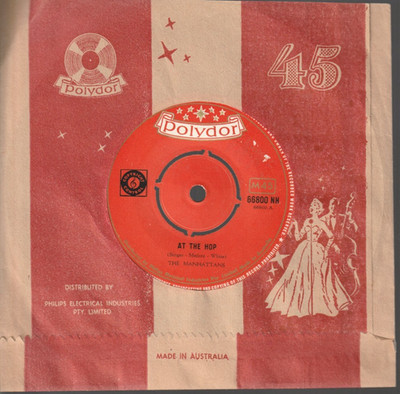   7'' 1958 Freddy Quinn = The Manhattans AT THE HOP Polydor 66800 AUSTRALIEN EX  