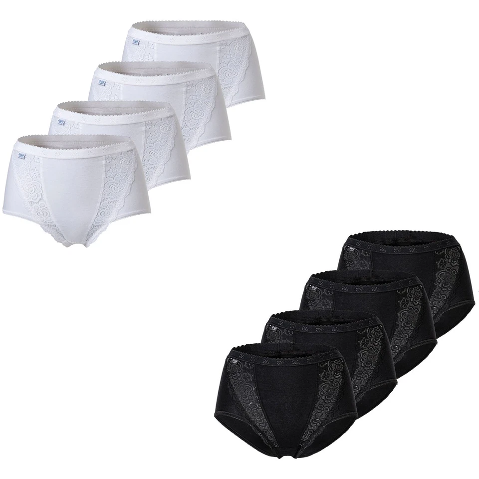 Sloggi Damen Slips im Pack - Chic, Vorteilspack, Maxi, einfarbig