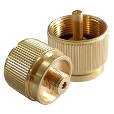 Joywayus 2PCS Portable Camping Stove Adapter 1LB Propane Small Tank Brass