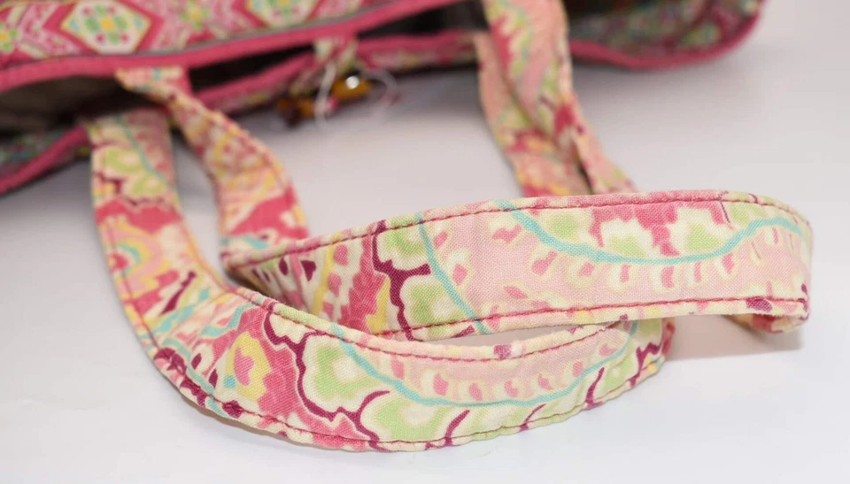 Vera Bradley Large Tic Tac Tote Bag in "Capri Melon" Pattern - Image 4 of 4