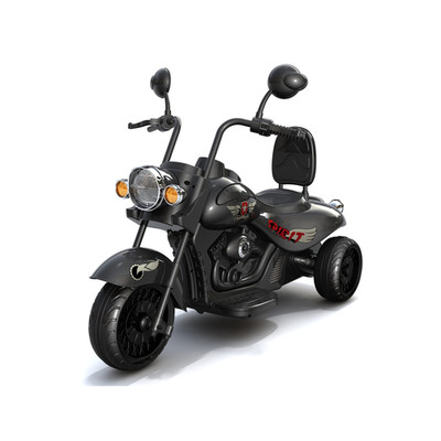 12V Freddo Kids Cruiser Chopper Motorcycle Ride On Toy Car W/ LED Lights Black