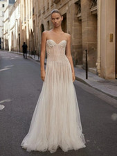 Wedding Dresses Illusion Bride A-line Floor-length Bridal Gown Vestidos De Novia