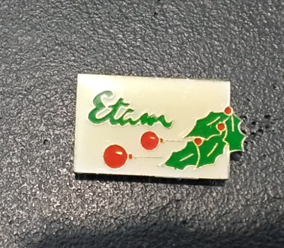 Pin s Mode Kleidung Werbung Etam Weihnachtsstechpalme (2065)