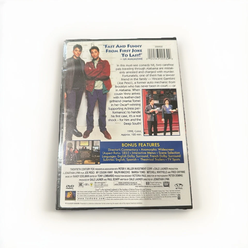 My Cousin Vinny (DVD, 1992) - NEW SEALED - with slipcover Foto 3 de 4