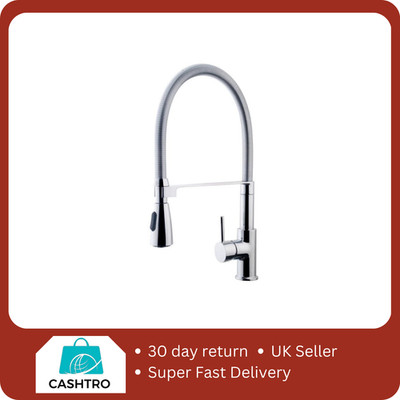 Wickes Simeto Monoblock ausziehbare Küchen Spültischarmatur - Chrom - NEU