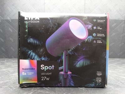 LIFX Low Voltage 1600 Lumens Black RGB Integrated LED Wi-Fi Landscape Spotlight