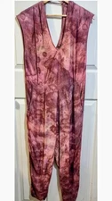 The Odells Playsuit s.S Romper Jumpsuit Drop Crotch Pink Tie Dye 
