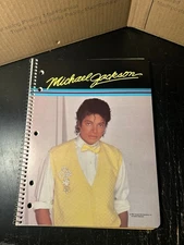 Vintage Michael Jackson Mead Spiral Notebook 1980s NOS Theme Book
