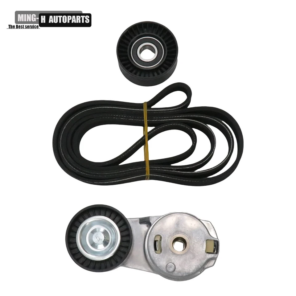 For Dodge Ram 1500/2500/3500 Drive Serpentine Belt Tensioner Idler Pulley Kit - Image 2 of 4