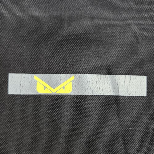 Fendi Polo Shirt Mens Large Black Monster Eyes Logo Pique Knit Casual Designer - Afbeelding 2 van 7