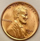 1941-S  Uncirculated BU Red RD - Lincoln Wheat Cent ~ B789