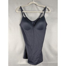 Flexees Shapewear Camisole Women Large Black Padded Cup Adjustable Strap S83070
