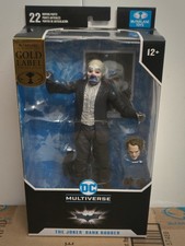 McFarlane Toys DC Multiverse Joker Bank Robber Dark Knight Gold Label Alt Head
