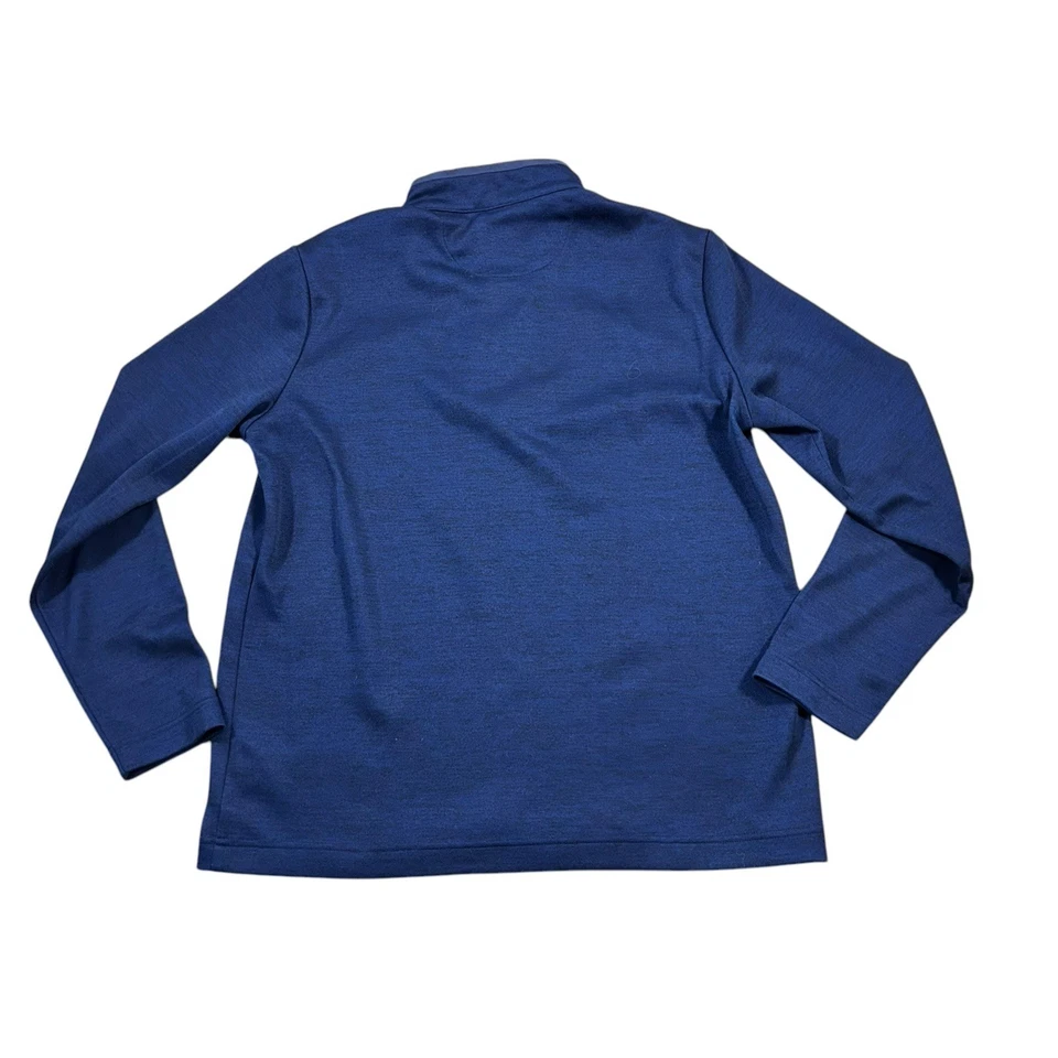 Johnston Murphy Sweater Mens Medium Blue XC4 1/4 Zip Performance Golf - Image 3 of 4