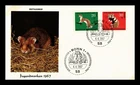 Dr Jim Stamps Germany Fur Die Jugend 1967 European Fur Animals 2v Set FDC