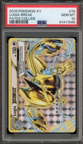 Pokemon Lugia Break XY Fates Collide Holo Rare #79 PSA 10 Gem Mint